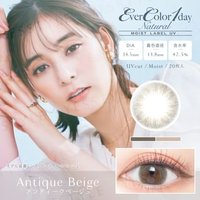 EverColor - MOIST LABEL UV One-Day Natural Color Lens Antique Beige 20 pcs P-0.00 (20 pcs) von EverColor