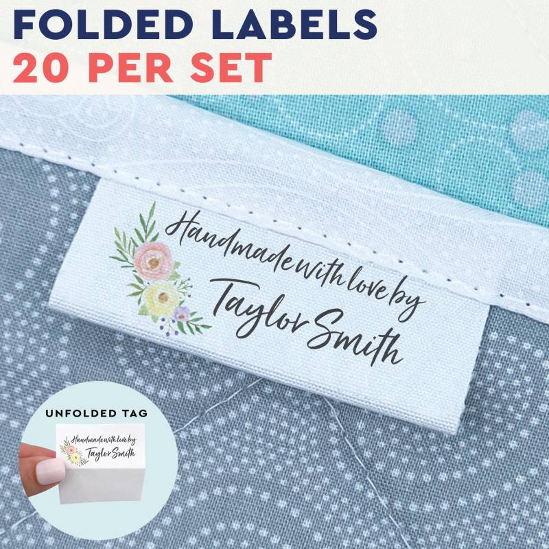 100% Baumwolle, Baumwollstoff Stricketiketten - Ls17 100% Baumwolle, Baumwollstoff Stricketiketten - Ls17 von EverEmblem