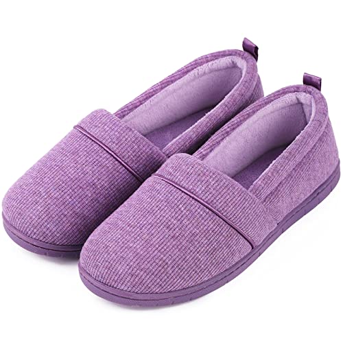 EverFoams Damen Gemütliche Memory Foam Hausschuhe, Leichte Frottee Halbschuhe mit Rutschfester Gummisohle Lila,40 EU EverFoams Damen Gemütliche Memory Foam Hausschuhe, Leichte Frottee Halbschuhe mit Rutschfester Gummisohle Lila,40 EU von EverFoams