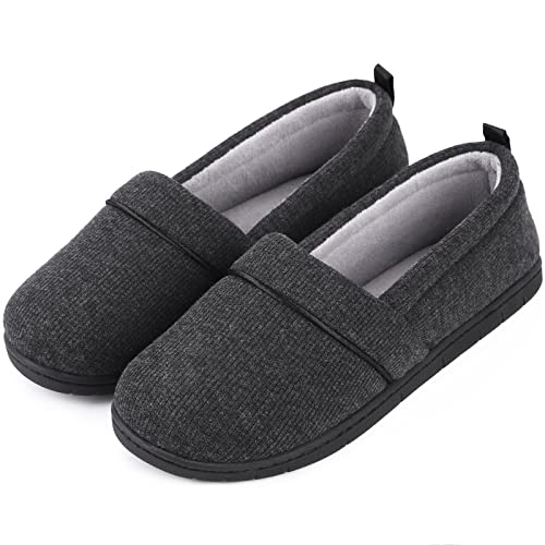 EverFoams Damen Gemütliche Memory Foam Hausschuhe, Leichte Frottee Halbschuhe mit Rutschfester Gummisohle Schwarz,38 EU EverFoams Damen Gemütliche Memory Foam Hausschuhe, Leichte Frottee Halbschuhe mit Rutschfester Gummisohle Schwarz,38 EU von EverFoams