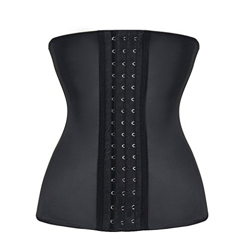 Everbellus Damen Wespentaille Korsett Gürtel Sport Waist Trainer Corset Bauch Shapewear für Unter Kleider Schwarz Large von Everbellus