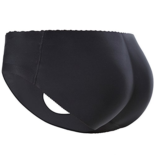 Everbellus Pushup Höschen Padded Seamless Bauchsteuerung Unterwäsche für Frauen, Large, Schwarz von Everbellus