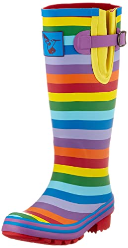 Evercreatures Damen Rainbow Gummistiefel, Regenbogenfarben von Evercreatures