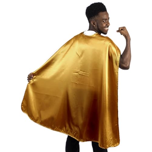 Everfan Herren-Polyester-Satin Superheld-Kap Gold 38 "Lx48 W von Everfan