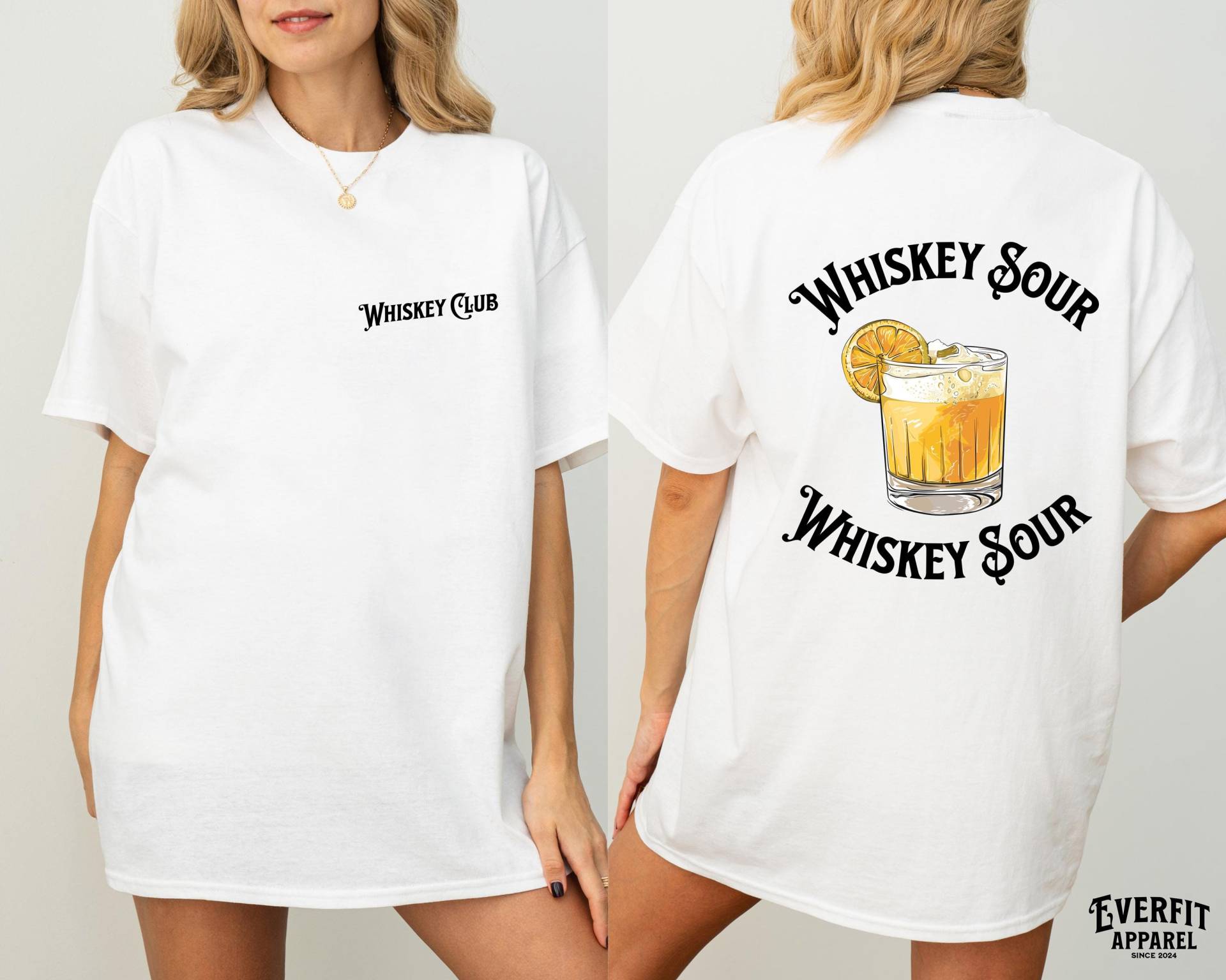 Whiskey Sour Shirt For Lovers - Perfect Cocktail Apparel Outfit As Bartender Gift Or Summer Vacation von EverfitApparel