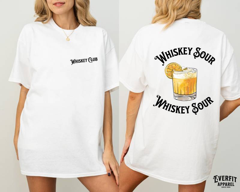 Whiskey Sour Shirt For Lovers - Perfect Cocktail Apparel Outfit As Bartender Gift Or Summer Vacation von EverfitApparel