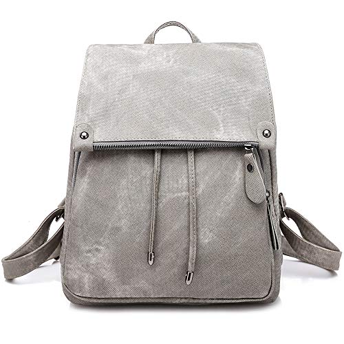 Everfunny Damen Rucksack Wasserdicht Anti-Diebstahl Leichtgewicht PU Mode Leder Nylon Schule Umhängetasche Reise Netter Rucksack Mädchen Damen von Everfunny