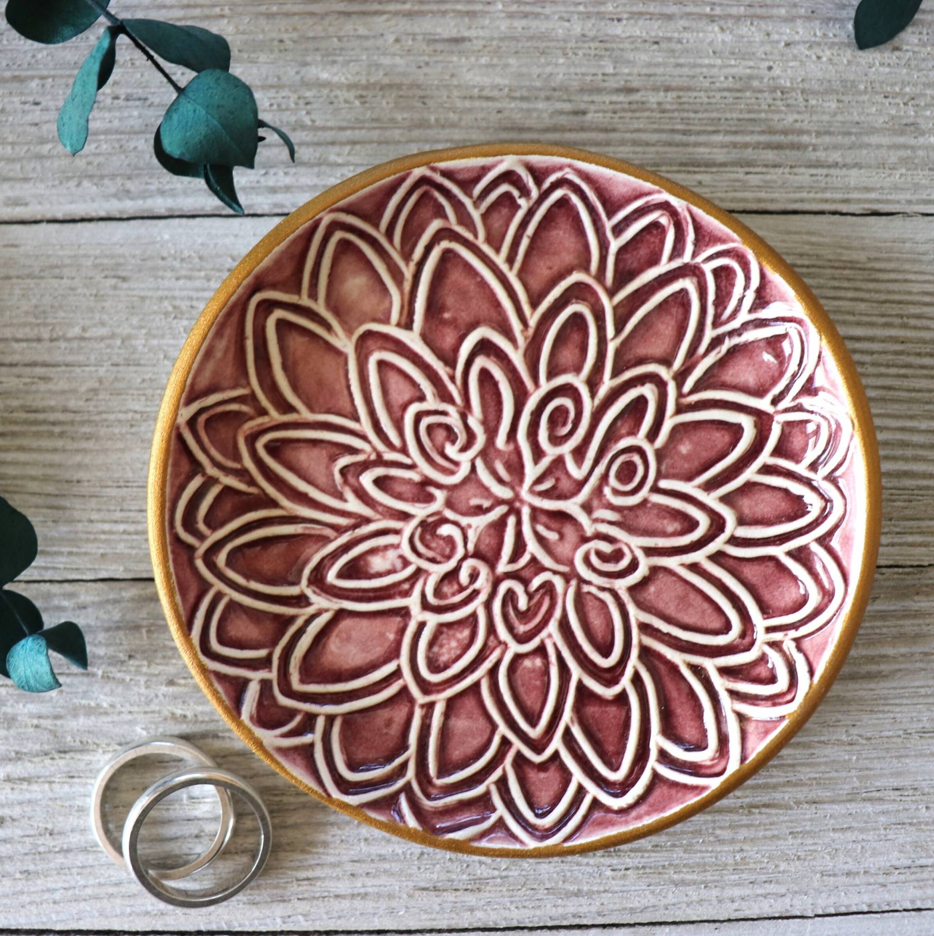 Ringhalter, Ringschale, Dahlie Blumenschale, Schmuckhalter, Geschenk Für Sie, Auf Lager Ringhalter, Ringschale, Dahlie Blumenschale, Schmuckhalter, Geschenk Für Sie, Auf Lager von EvergreenGiftBox