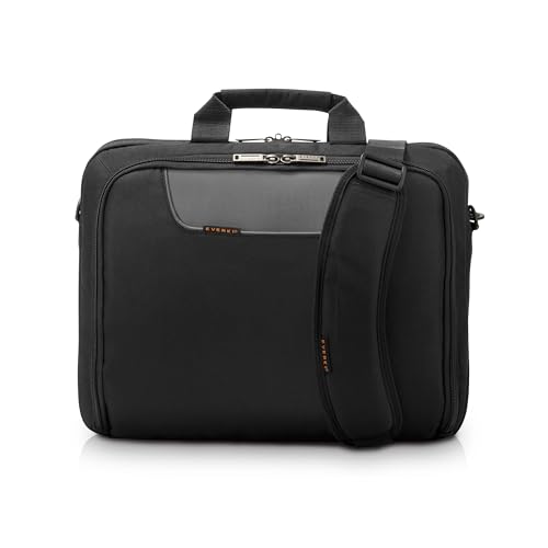 Everki Advance Laptoptasche für Notebooks bis 14,1" (35,8 cm) mit separaten Zubehörfächern / Selbstheilenden Reißverschlüssen / 9,5 l Fassungsvermögen von Everki