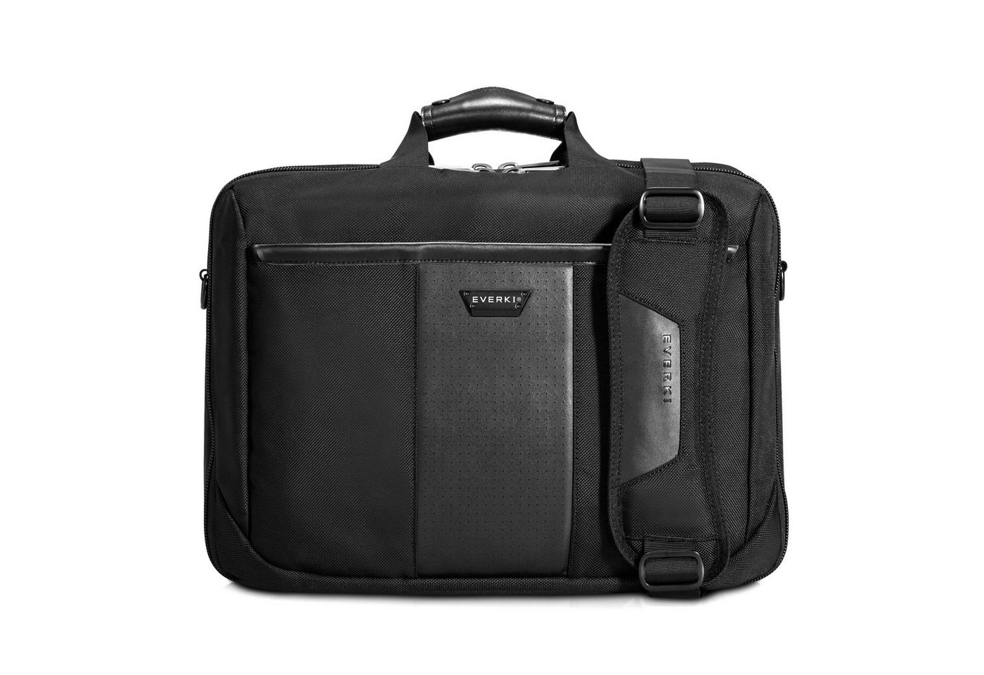 Everki Laptoptasche Versa EKB427BK17 Notebook Tasche (25 l, Extra geräumige Fächer), Organizer-Panel / Laptop-Ecken-Schutz-System / Schwarz von Everki