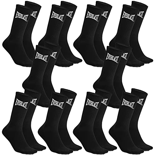 Everlast Unisex Hohe Sportsocken 10 Paar Socken, schwarz/weiß, 39-42 von Everlast