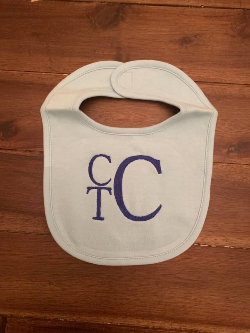 Baby Boy Monogrammiert Lätzchen | Monogrammierte Baby-Geschenk Für Junge von EverlyEnchantedCo