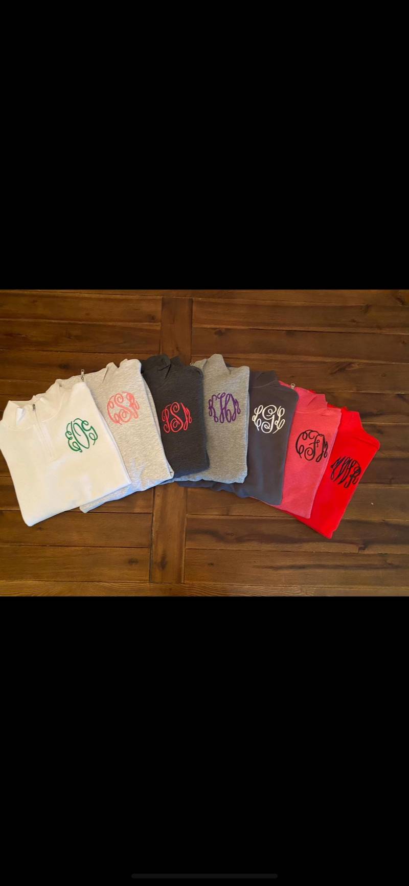 Monogrammiert Pullover | Monogrammed Quarter Zip Jacke Geschenk Brautjungfern von EverlyEnchantedCo