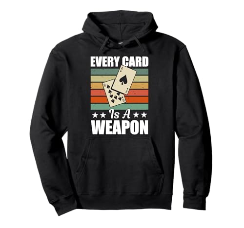 Retro Kartenspiel Design Für Männer Frauen Euchre Turnier Pullover Hoodie Retro Kartenspiel Design Für Männer Frauen Euchre Turnier Pullover Hoodie von Every Card Is A Weapon