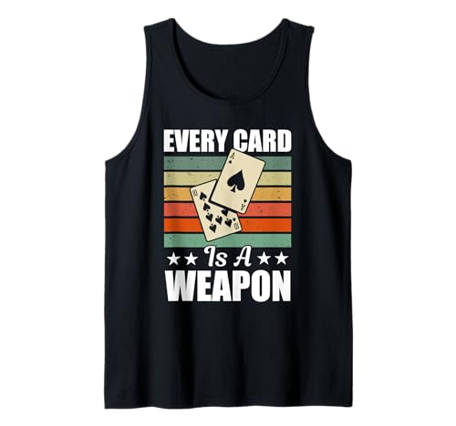 Retro Kartenspiel Design Für Männer Frauen Euchre Turnier Tank Top Retro Kartenspiel Design Für Männer Frauen Euchre Turnier Tank Top von Every Card Is A Weapon