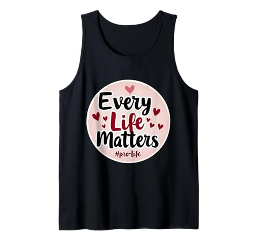 Every Life Matters Pro-Life Damenherzen, ungeborenes Baby Fetus Tank Top von Every Life Matters Pro-Life Womens Hearts Products