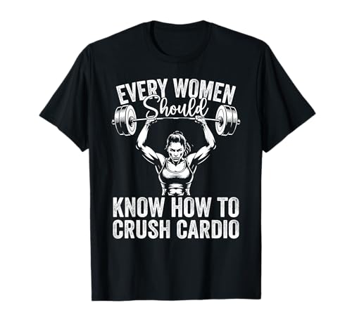 Jede Frau sollte wissen, wie man Fitness Gym Frauen zerquetscht T-Shirt Jede Frau sollte wissen, wie man Fitness Gym Frauen zerquetscht T-Shirt von Every Woman Should Know How To Clean Funny