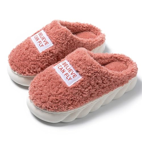 Everyiod Warme Hausschuhe Für Damen Für Den Innenbereich, Hausschuhe Mit Dicker Sohle Für Den Innen- Und Außenbereich, Warme Flauschige Hausschuhe Für Den Winter, Baumwollschuhe, Rosa, 40, 41 Everyiod Warme Hausschuhe Für Damen Für Den Innenbereich, Hausschuhe Mit Dicker Sohle Für Den Innen- Und Außenbereich, Warme Flauschige Hausschuhe Für Den Winter, Baumwollschuhe, Rosa, 40, 41 von Everyiod