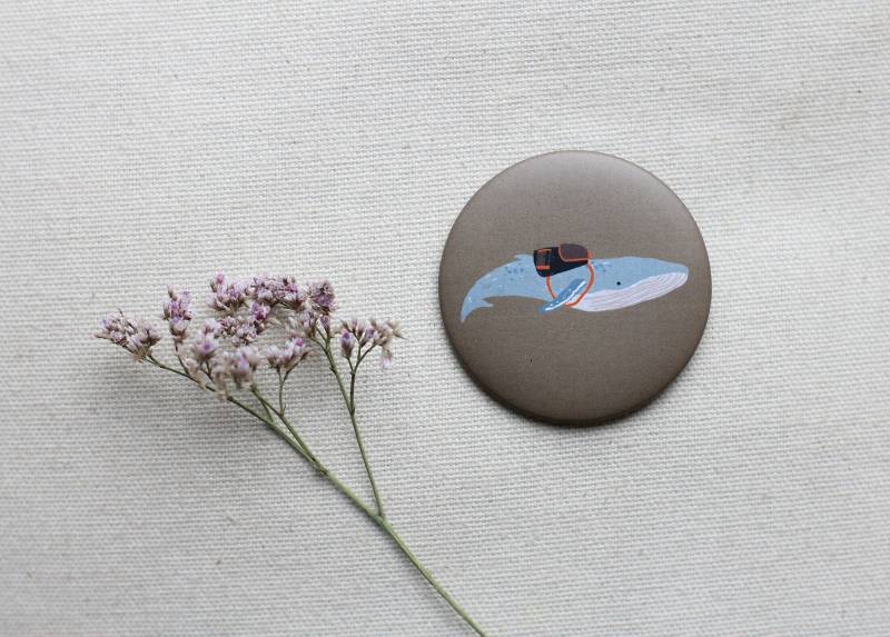 Button Wal von EverywhereyougoShop