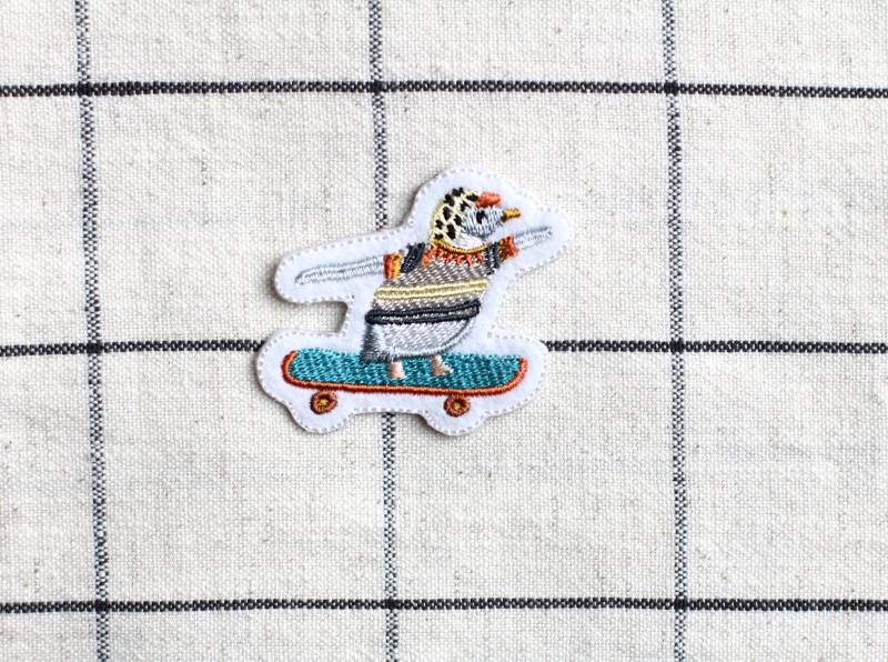 Pinguin Skateboard/Patch Zum Aufbügeln von EverywhereyougoShop