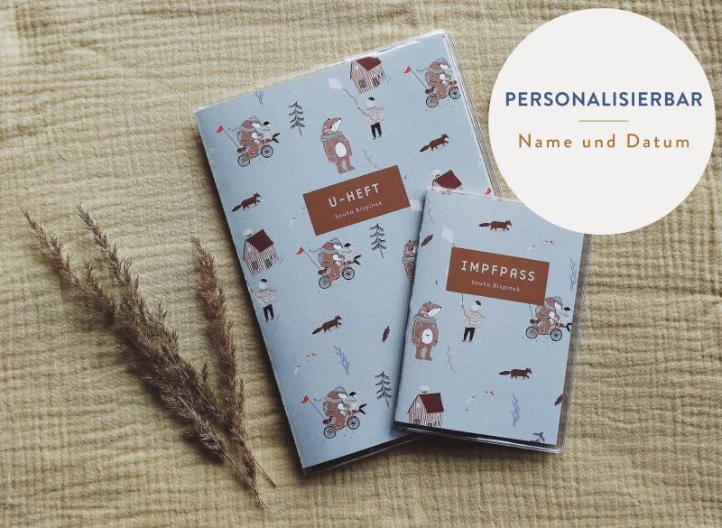 U-Heft Und Impfpass-Hülle Mit Print "Souta Iver" von EverywhereyougoShop