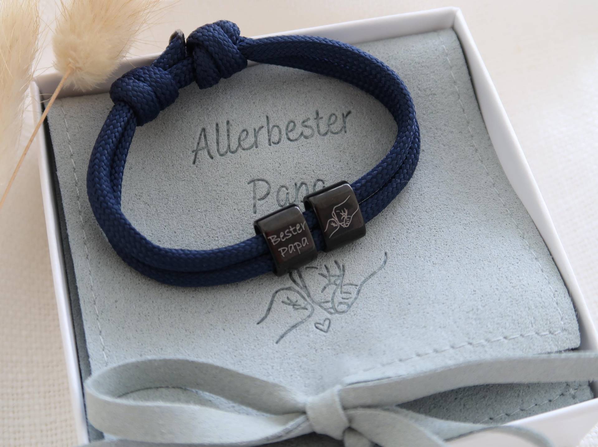 Herrenarmband - Armband Mit Gravur Männer Familienarmband Geschenk Für Papa Ihn von EveundLyn