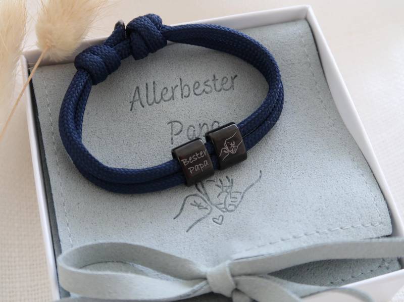Herrenarmband - Armband Mit Gravur Männer Familienarmband Geschenk Für Papa Ihn von EveundLyn