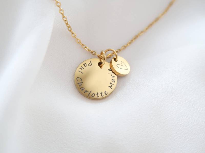 Personalisierte Kette Mit Namensgravur - Edelstahl in Silber Oder 18K Vergoldet Muttertagsgeschenk- Personalisiertes Weihnachtsgeschenk von EveundLyn