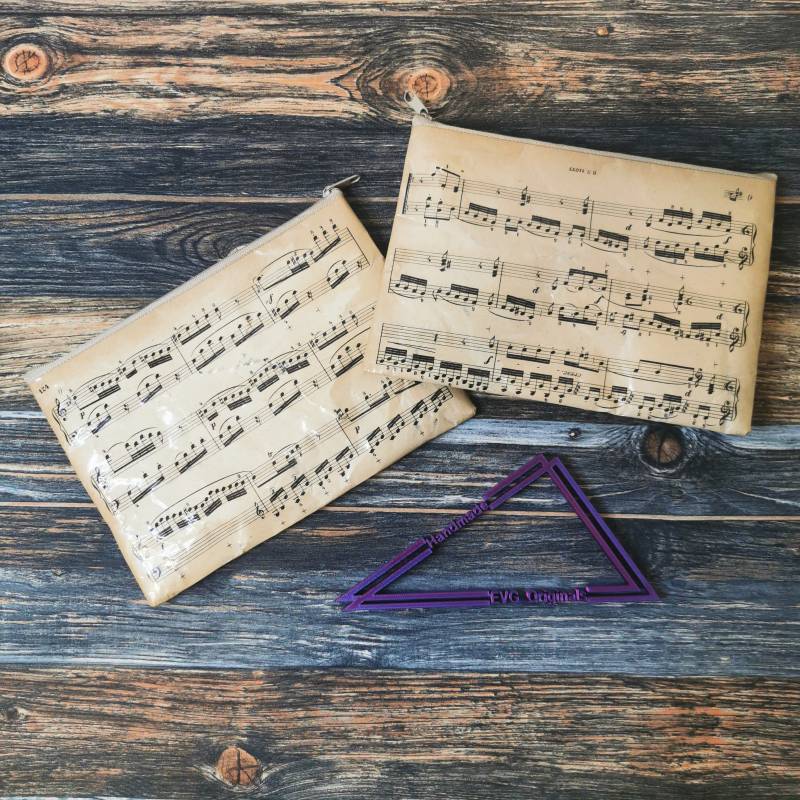 Täschchen Aus Notenblättern Verschiedene Größen - Upcycling | 1 Stück von EvgOriginals