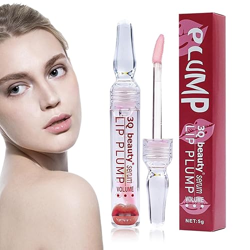 Hydratating Lip Glow Oil - Feuchtigkeitsspendende Lip Plumper Öl 24K Shimmer,Transparente Fruchtaromatisierte Lippenglaur für trockene rissige Lippen, heller Lippenlinien, Frauen Mädchen Evikoo von EviKoo