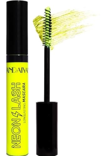 Mascara Volumen und Länge, Wasserdicht farbige fluoreszierende intensive Augenlang Make-up, Neon Washable flüssige Lash Extensions Mascara, Eye Make-up Tool für Frauen Mädchen Evikoo von EviKoo