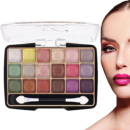 Shimmer Eyeshadow Palette,Pearlescent Matte Augenpalette - Nährende Zutaten Augen-Make-up-Werkzeug für Hochzeiten, Partys und täglich uns Evikoo von EviKoo