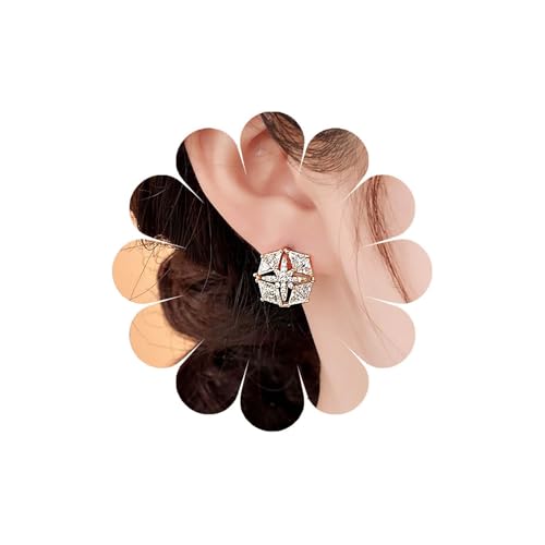 Eviarli Bohemian Kristall Stern Ohrringe Strass Stern Ohrringe Zircon QuadratOhrringe Geburtstagsschmuck für Damen und Teenager von Eviarli