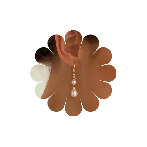Eviarli Bohemian Perlen Anhänger Ohrringe Tränen Tropfen Perlen Ohrringe Perlen AnhängerOhrringe Gold PerlenOhrringe Hochzeit BrautOhrringe Damen Geburtstag Schmuck von Eviarli