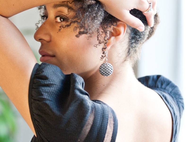 sterling Silber Ohrhänger Und Drop Kreis Ohrring Mit Fisch-Skala-Muster, Große Ohrring, Meerjungfrau Skala Baumeln von EvieOluJewelry