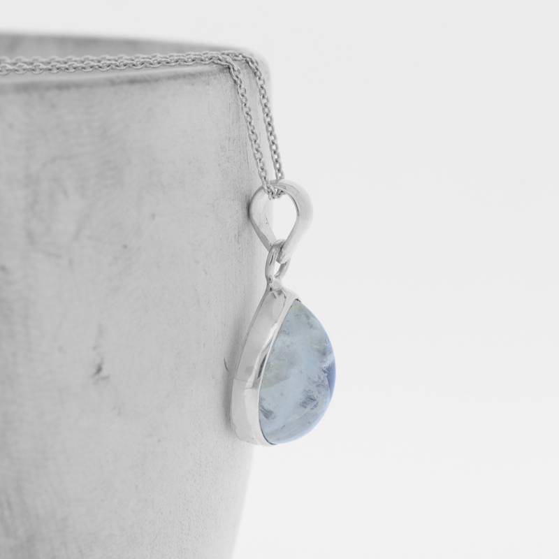 Teardrop Mondstein Halskette Sterling Silber April Geburtsstein Anhänger von EvieWallaceDesigns