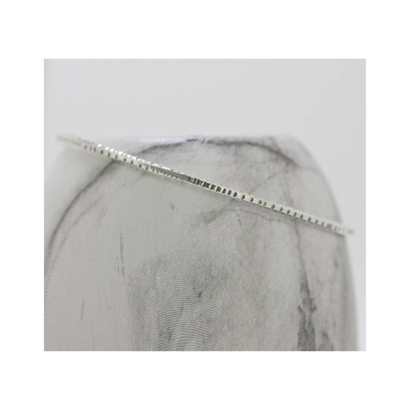 strukturierter Armreif Aus 925Er Silber - Rillendesign von EvieWallaceDesigns