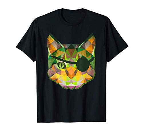 Evil Tabby Cat Cute Kitty w Pirate Eye Patch T-Shirt von Evil Creature Pirate Animal Designs
