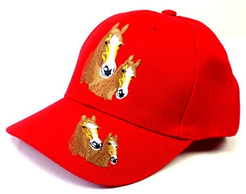 Evil Wear Damen Reiter-Mütze Mädchen Pferde-Cap rot von Evil Wear