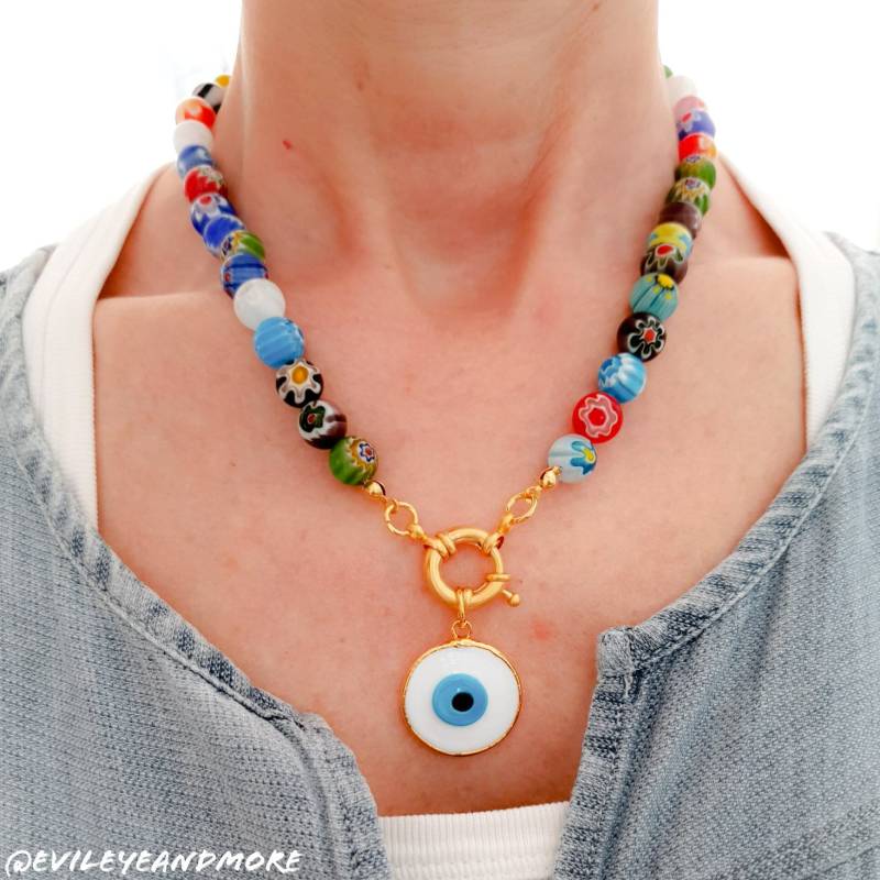 Nazarboncuk Kette, Nazarkette, Kolye, Glasperlenkette, Schmuck von Evileyeandmore