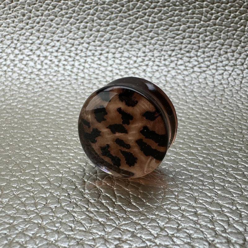 Paar Leopard Plugs 19mm-50mm, Gepard, Wildtier Muster von Evilgenica