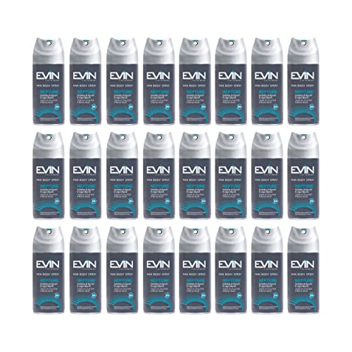 EVIN HOMME | 24 Deodorants für Herren, Spray, Duftmischung aus Zitrusfrüchten und Meeresholz, 24 Stunden, 150 ml von EVIN