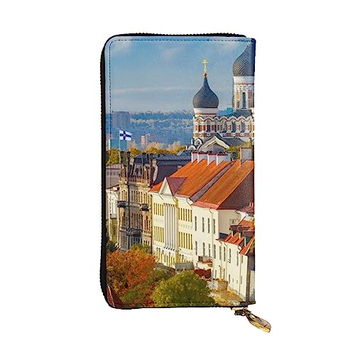 Evius Geldbörse mit Costa Rica-Flagge, Herren-Geldbörsen, personalisierte Geldbörse für Herren, Leder, Geldbeutel, Geldtasche mit Münzfach, Reißverschluss, Geldtasche für Männer, ideal zum Tragen für von Evius