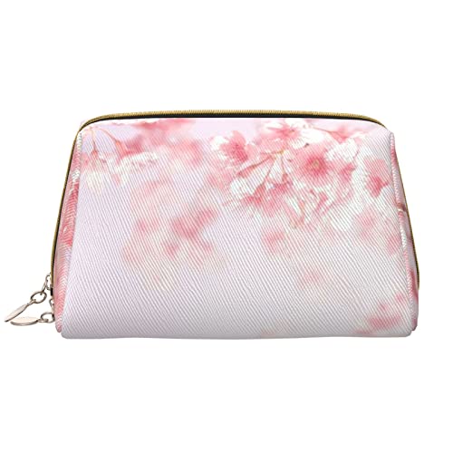 Kosmetiktasche aus Leder, Motiv: Weltraum, Galaxie, niedliche Reise-Make-up-Tasche, Make-up-Tasche, tragbare Kosmetiktasche, Reise-Kosmetiktasche für Damen und Mädchen, Pink Cherry, Einheitsgröße von Evius