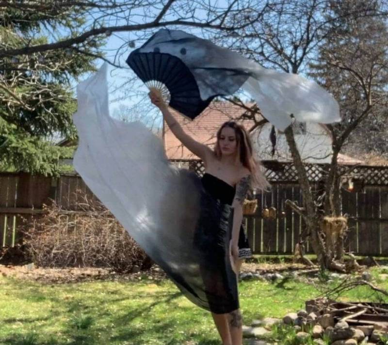 1 Paar Bauchtanz Kostüm 100% Seide Fächer Schleier | Etuifrei 1 Paar Bauchtanz Kostüm 100% Seide Fächer Schleier | Etuifrei von EvlinSilksUSA