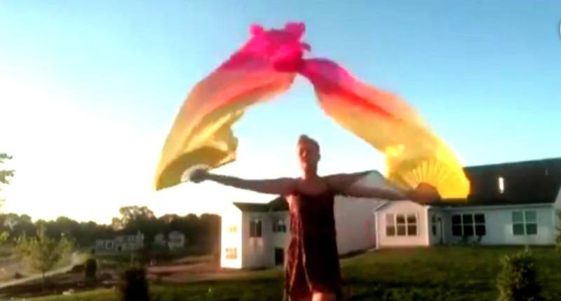 Paar Bauchtanz Kostüm Seide Fächer Schleier Uv | Free Case Paar Bauchtanz Kostüm Seide Fächer Schleier Uv | Free Case von EvlinSilksUSA