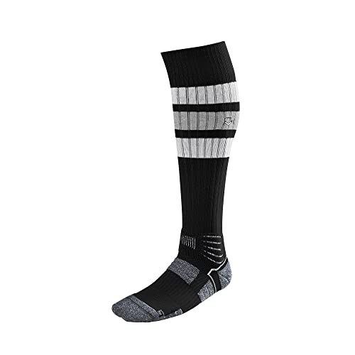 EvoShield Unisex Pro-srz Gestreifte Spielsocken Socken, schwarz, Large von EvoShield