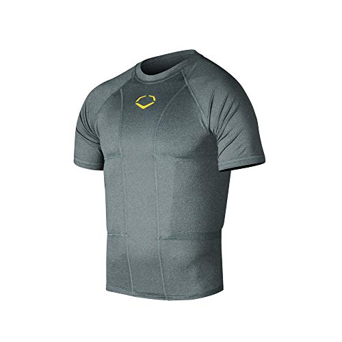 EvoShield Youth Performance Rib Geripptes Shirt für Jugendliche, anthrazit, L von EvoShield