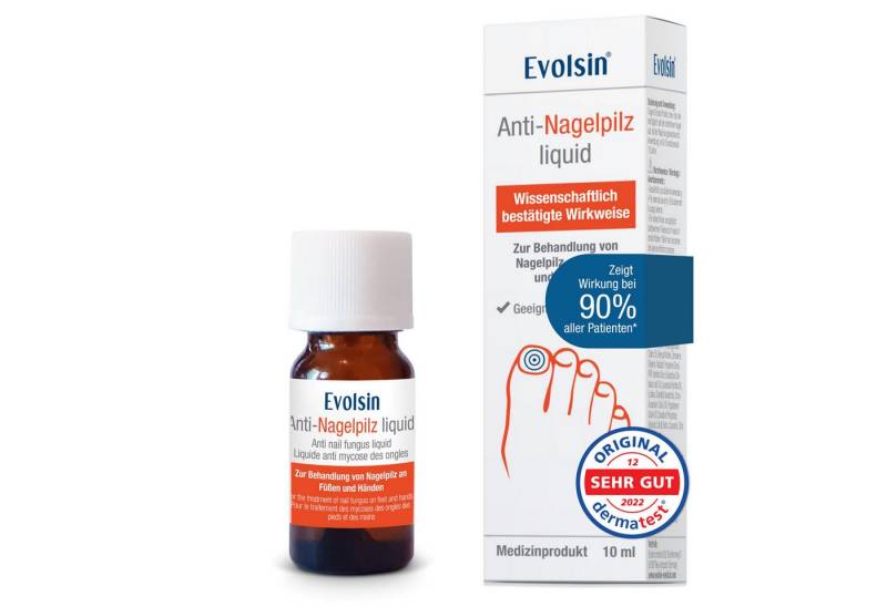 Evolsin Nagelpilz-Behandlungsstift Anti-Nagelpilz Liquid I Wissenschaftlich bestätigte Wirkweise, frei von Parabenen, Silikonen, Mineralölen, Mikroplastik von Evolsin