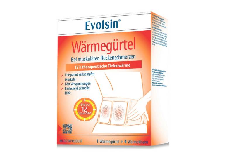 Evolsin Wärmegürtel Evolsin® Wärmegürtel - therapeutische Tiefenwärme bei Rückenschmerzen, 4-tlg. von Evolsin